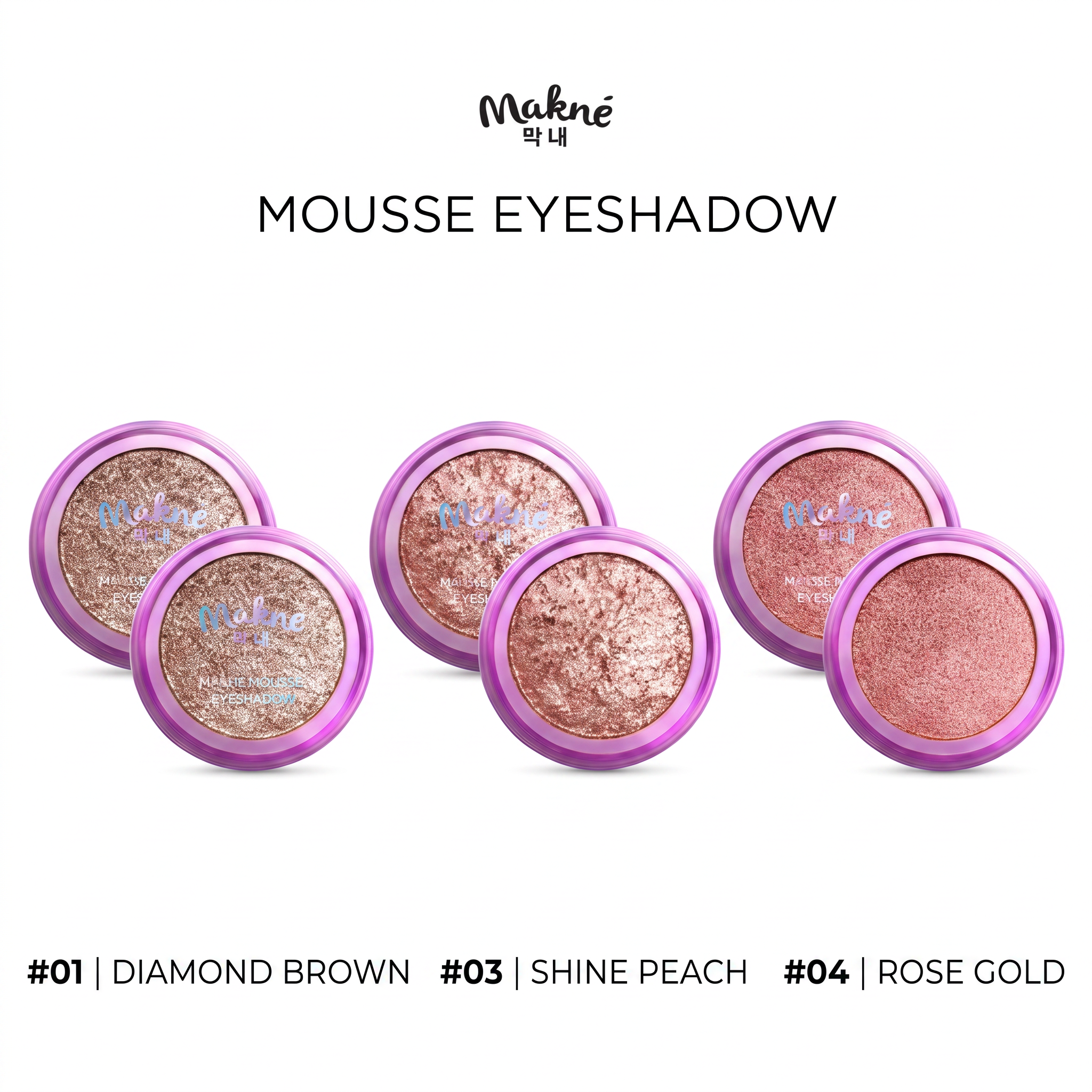 Earthy Glow Trio — Diamond Brown + Shine Peach + Rose Gold